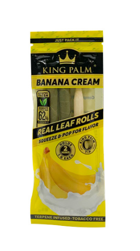 King Palm Mini Rolls Banana Cream